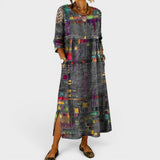 Léonie™ | Elegantes Boho-Denim-Kleid