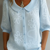 Aurélie™ — Leichte Bluse mit floralem Design für natürliche Eleganz