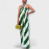 Marlowe - Maxikleid mit Streifen und Rückenausschnitt