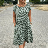 Nelia™ – Stilvolles Bedrucktes Sommerkleid