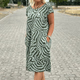 Nelia™ – Stilvolles Bedrucktes Sommerkleid
