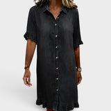 Camille™ | Elegantes Denim-Kleid