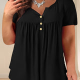 Zoey™ - Schicke Plissee-Bluse in Übergröße