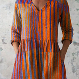 Nadia | Lange Bluse mit V-Ausschnitt