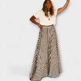 Maxi Kleid Nocturnal Charm mit Volants