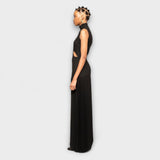 Kristen - Maxikleid mit plissierten Details und Ausschnitten