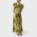 Amy - Elegantes Kleid mit Palmen