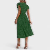 Elegantes Midi-Kleid mit Punkten