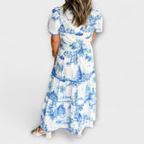 Eliza - Maxikleid mit klassischem Muster