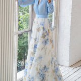 Fiorella | Elegantes Maxikleid mit Floralprint