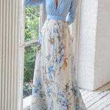 Fiorella | Elegantes Maxikleid mit Floralprint