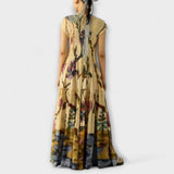 Amanda - Maxikleid mit Faltenmuster