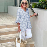 Chloe™ - Stylische V-Ausschnitt Bluse