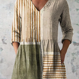 Camille | Lange Bluse mit V-Ausschnitt