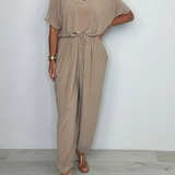 Cora™ - V-Ausschnitt Bindeträger Jumpsuit
