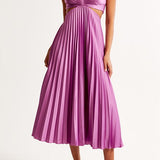 Elsa | Elegantes Plissiertes Maxikleid