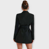Blazer-Kleid mit V-Ausschnitt