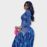 Mia - Maxikleid mit Netzdesign Lily