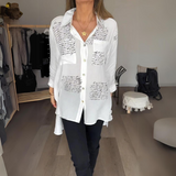 Carla™ | Handgeschriebene Button-Up-Bluse