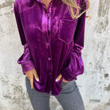 Isabella - Bluse Aus Samt