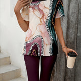 Luna™ | Dehnbares Bedrucktes Zweiteiliges Outfit