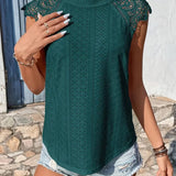 Keshia™ - Elegante Bluse mit Ösen und Bindeband