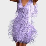 Tasa - Mini-Kleid mit Fransen