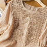 Josie™ - Frauen Bestickte Bluse