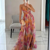 Giselle - Fesselndes Floral-Maxikleid