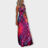Ronja - La Bamba Bedrucktes Tie-Dye Maxi Kleid