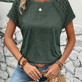 Sienna™ - Elegantes T-Shirt mit Spitzenärmeln