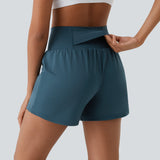 Luigia - 2 In 1 Yoga Shorts Mit Hoher Taille