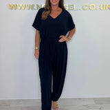 Cora™ - V-Ausschnitt Bindeträger Jumpsuit