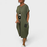 Nicole | Midi Kleid mit Taschen