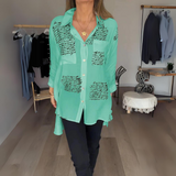 Carla™ | Handgeschriebene Button-Up-Bluse