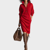 Andreja - Elegantes Warmes Strickkleid