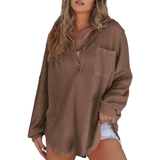 KATHRYN™ – Luftige V-Ausschnitt Knopf-Bluse