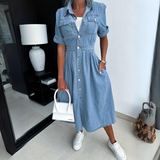 Alissa™ - Trendy Denim Kleid