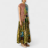 Amara - Plissierte Robe mit Tiermuster
