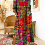 Isabelle | Ethnisches Patchwork-Kleid