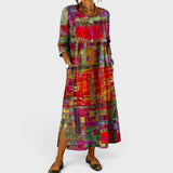 Léonie™ | Elegantes Boho-Denim-Kleid