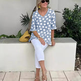 Chloe™ - Stylische V-Ausschnitt Bluse