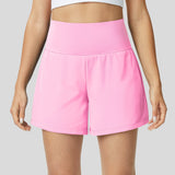 Luigia - 2 In 1 Yoga Shorts Mit Hoher Taille
