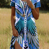 Mabel™ - Trendiges Ethnisch Bedrucktes Sommerkleid