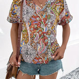 Livia - Lockeres Sommer-Paisley-Top