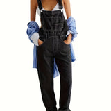 Wendy | Damen Latzhose mit Knöpfen und Taschen