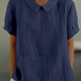 Amalie ™ - Entspannt geschnittene Bluse mit Kragen