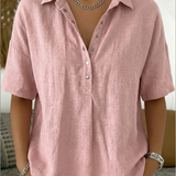 Willow | Bluse mit Kragen und Knopf