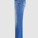 Jeans mit mittelhohem Bund und gerader Passform