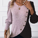Evelyn - Das Colour-Block Casual Top